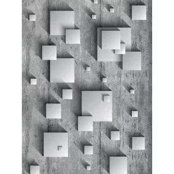 Négyzetek poszter, fotótapéta, Vlies (184x254 cm, álló)