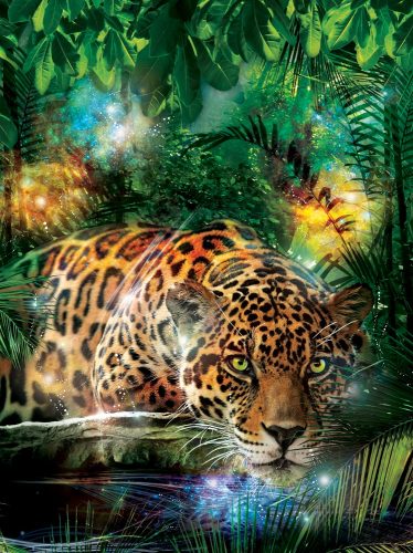 Jaguár a dzsungelben poszter, fotótapéta, Vlies  (184x254 cm, álló)