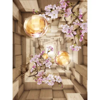 Magnólia 3D poszter, fotótapéta (184 x 254 cm)