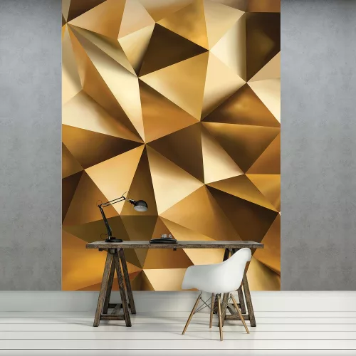 Arany absztrakt poszter, fotótapéta (184 x 254 cm)