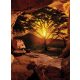 Barlangból kilátás a naplementére poszter, fotótapéta, Vlies  (184x254 cm, álló)