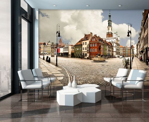 Város poszter, fotótapéta, Vlies (104 x 70,5 cm)