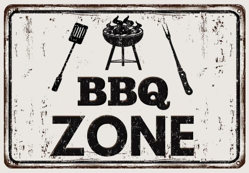 BBQ Zone poszter, fotótapéta Vlies (208 x 146 cm)
