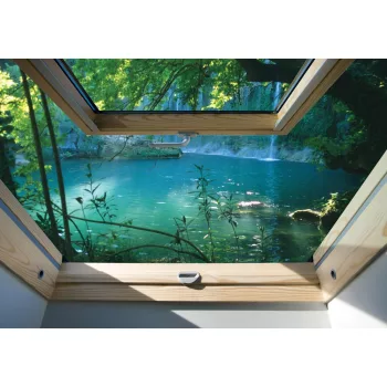 Folyóra néző ablak poszter, fotótapéta