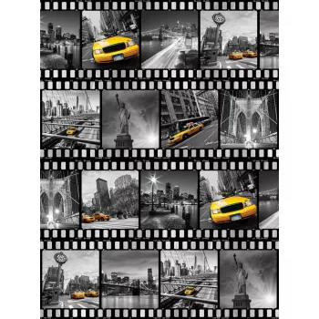 New York filmkockákon poszter, fotótapéta (184 x 254 cm)