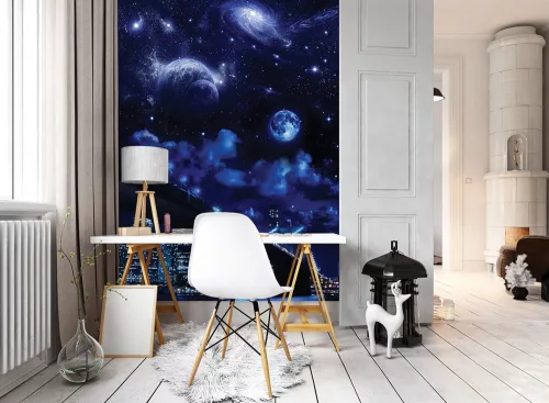 Égbolt New York felett poszter, fotótapéta (206 x 275 cm)
