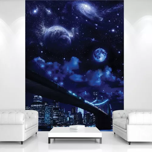 Égbolt New York felett poszter, fotótapéta (206 x 275 cm)