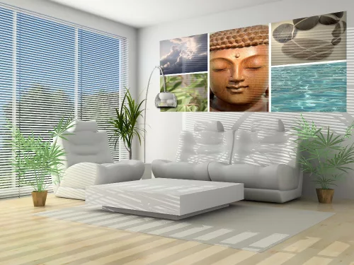 Buddha poszter, fotótapéta (250 x 104 cm)