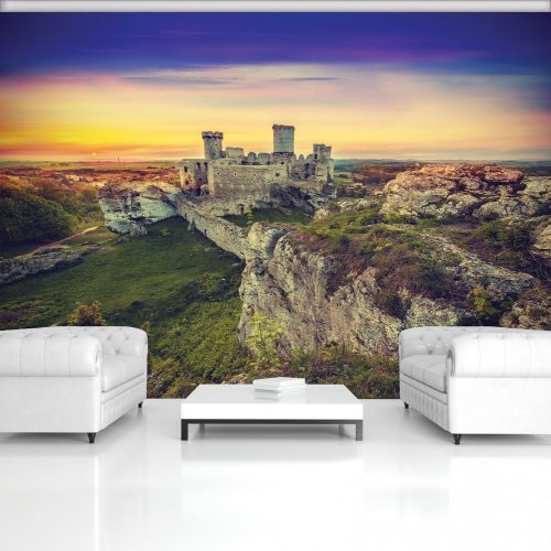 Ogrodzieniec-kastély poszter, fotótapéta, Vlies (104 x 70,5 cm)