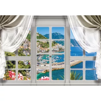 Öbölre néző ablak poszter, fotótapéta