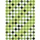 Zöld minta poszter, fotótapéta, Vlies  (206x275 cm, álló)