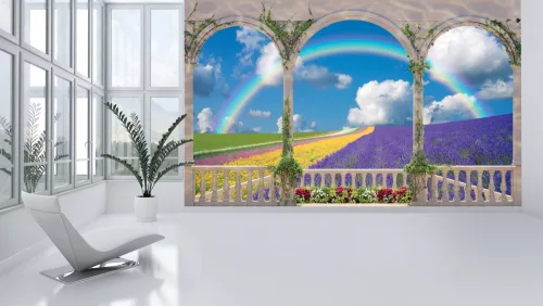 Kilátás a teraszról poszter, fotótapéta