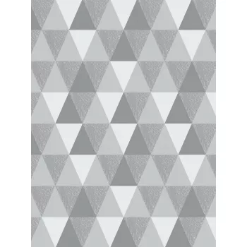   Szürke háromszögek poszter, fotótapéta, Vlies (184x254 cm, álló)