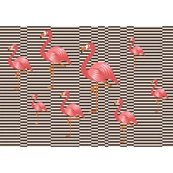 Flamingók poszter, fotótapéta