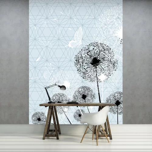 Absztrakt pitypangok poszter, fotótapéta (206 x 275 cm)
