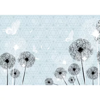 Absztrakt pitypangok poszter, fotótapéta