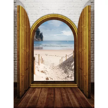   Kilátás a tengerpartra poszter, fotótapéta (184 x 254 cm)