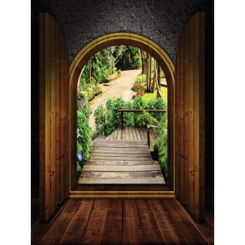   Kilátás a parkra poszter, fotótapéta, Vlies (184x254 cm, álló)