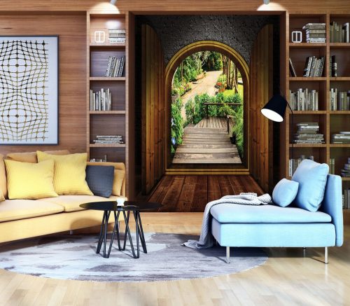 Kilátás a parkra poszter, fotótapéta, Vlies (184x254 cm, álló)