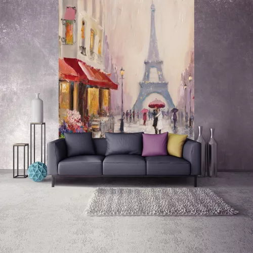 Párizsi utca poszter, fotótapéta, Vlies (206x275 cm, álló)