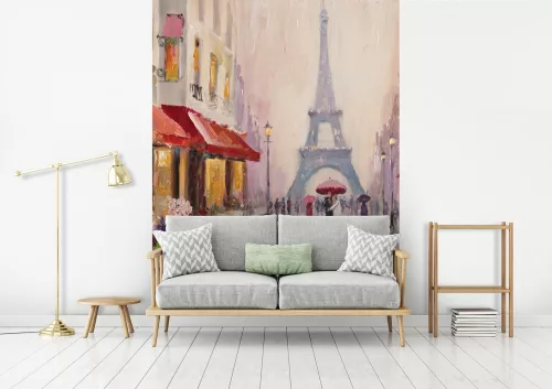 Párizsi utca poszter, fotótapéta, Vlies (206x275 cm, álló)