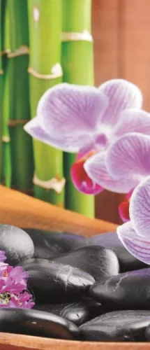 Orchidea öntapadós poszter, fotótapéta (91 x 211 cm)