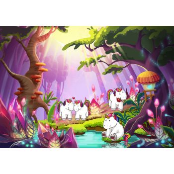 Egyszarvú poszter, fotótapéta, Vlies (104 x 70,5 cm)