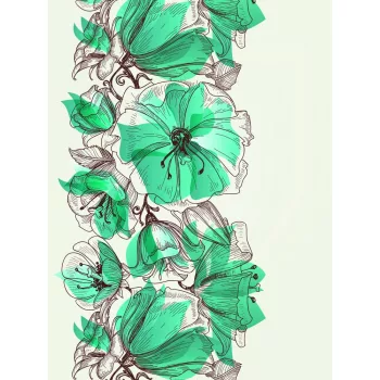 Virág minta poszter, fotótapéta (206 x 275 cm)