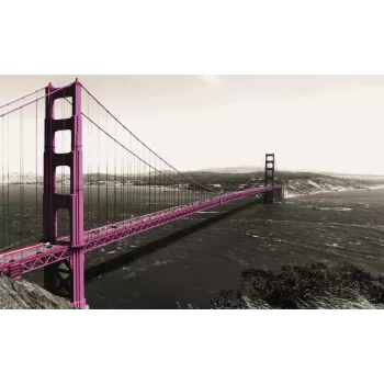 Pink Golden Gate Bridge poszter, fotótapéta