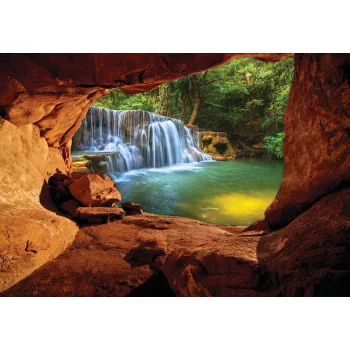 Barlang vízesés poszter, fotótapéta