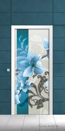 Virág minta poszter, fotótapéta (91 x 211 cm)