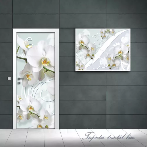 Virág minta öntapadós poszter, fotótapéta (91 x 211 cm)