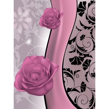   Virág minta poszter, fotótapéta, Vlies (184x254 cm, álló)