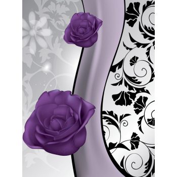   Virág minta poszter, fotótapéta, Vlies (206x275 cm, álló)