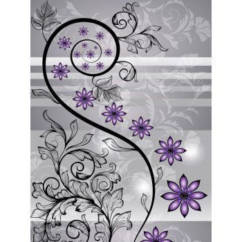   Virág minta poszter, fotótapéta, Vlies (184x254 cm, álló)