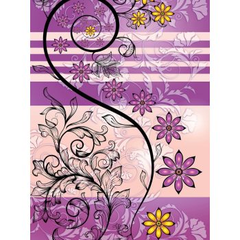   Virág minta poszter, fotótapéta, Vlies (184x254 cm, álló)