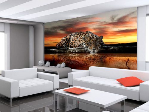 Jaguár poszter, fotótapéta, Vlies (104 x 70,5 cm)