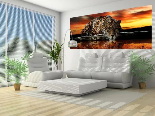 Jaguár poszter, fotótapéta (250 x 104 cm)