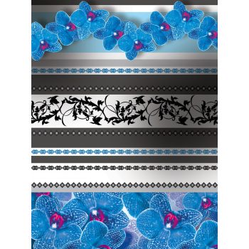   Virág minta poszter, fotótapéta, Vlies (184x254 cm, álló)