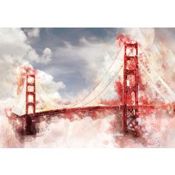   Golden Gate híd poszter, fotótapéta, Vlies (104 x 70,5 cm)