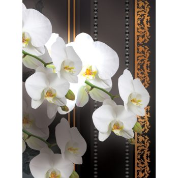   Virág minta poszter, fotótapéta, Vlies (184x254 cm, álló)