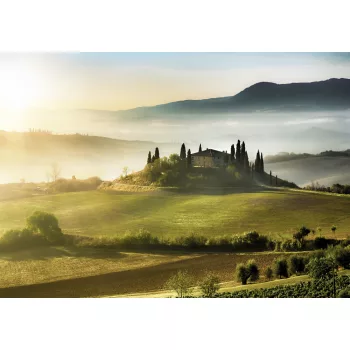 Ház a dombtetőn poszter, fotótapéta