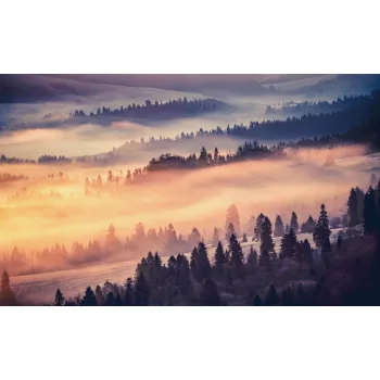 Felhős dombság poszter, fotótapéta