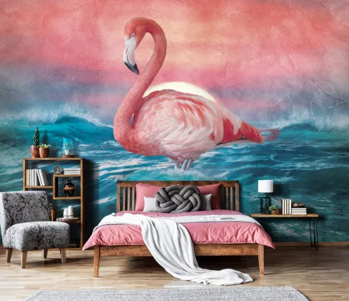 Flamingó poszter, fotótapéta