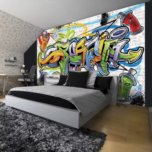 Utcai graffiti poszter, fotótapéta