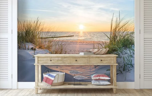 Naplemente a parton poszter, fotótapéta