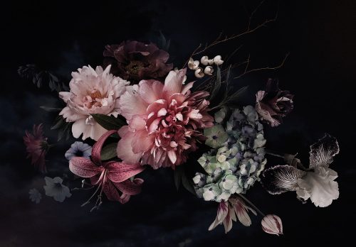 Virágok poszter, fotótapéta Vlies (368 x 254 cm)