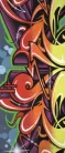 Graffiti poszter, fotótapéta (91 x 211 cm)