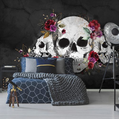 Koponyák poszter, fotótapéta, Vlies (104 x 70,5 cm)