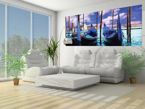 Gondolák minta poszter, fotótapéta (250 cm x 104 xm)